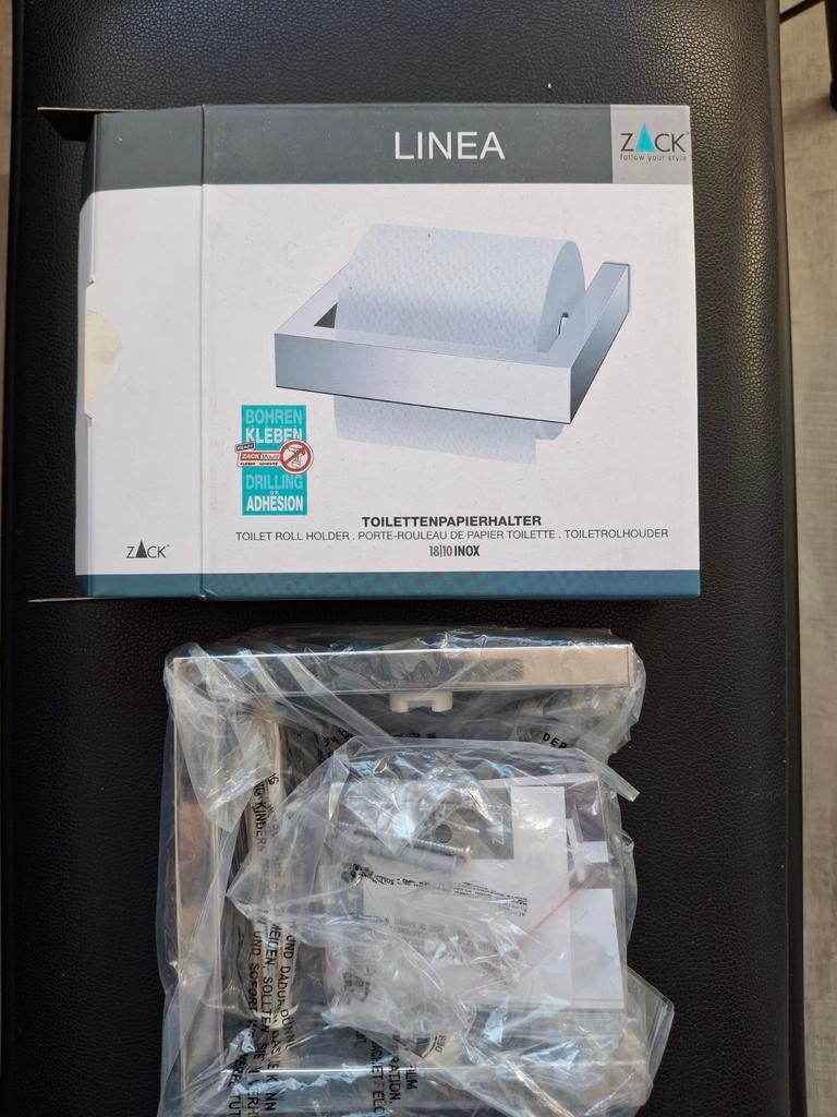 ZACK Linea Toiletrolhouder RVS - Nieuw in doos, Ophalen of Verzenden, Nieuw, Overige kleuren, Overige typen