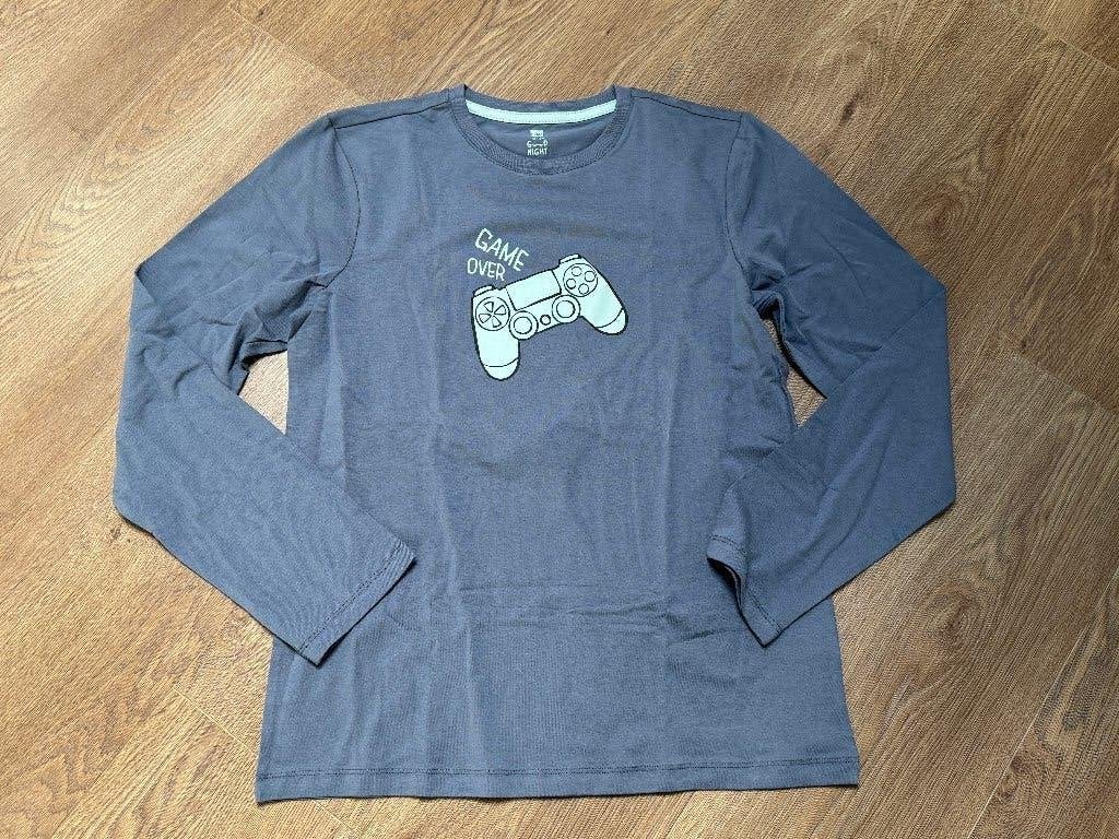 Nieuw pyjama shirt Hema maat 158/164 Game Over, Nacht- of Onderkleding, Nieuw, Ophalen of Verzenden, Hema