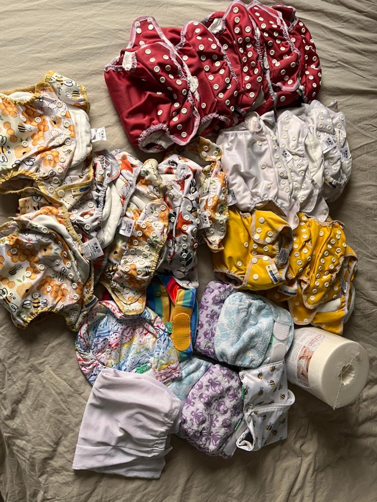 Wasbare luiers pakket, Kinderen en Baby's, Babykleding | Overige, Zo goed als nieuw, Jongetje of Meisje, Ophalen of Verzenden