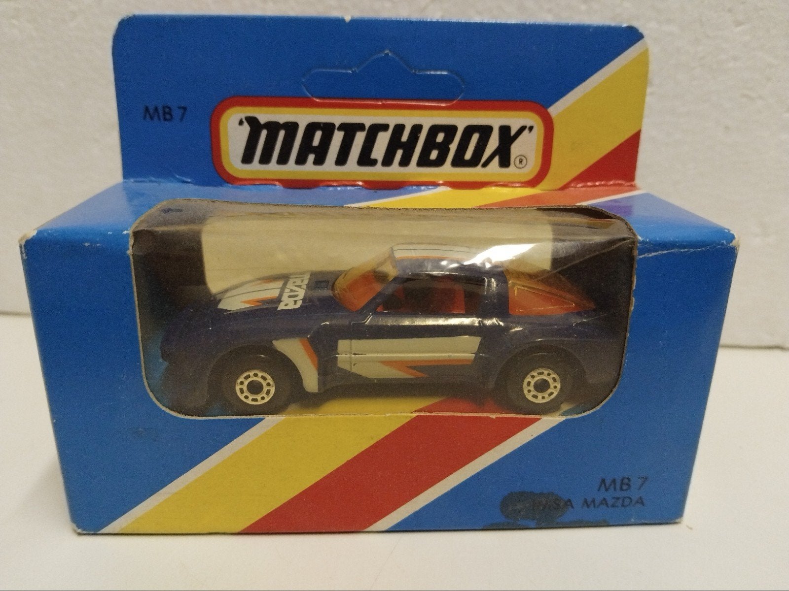 Verschillende Matchbox bluebox Mazda RX7  Imsa 3INCH, Ophalen of Verzenden, Zo goed als nieuw, Auto