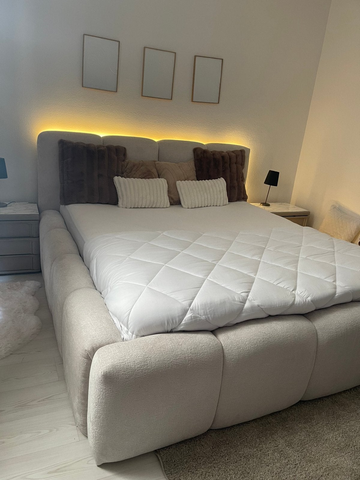 Cozy bed, Ophalen, Beige, Cozy, 180 cm