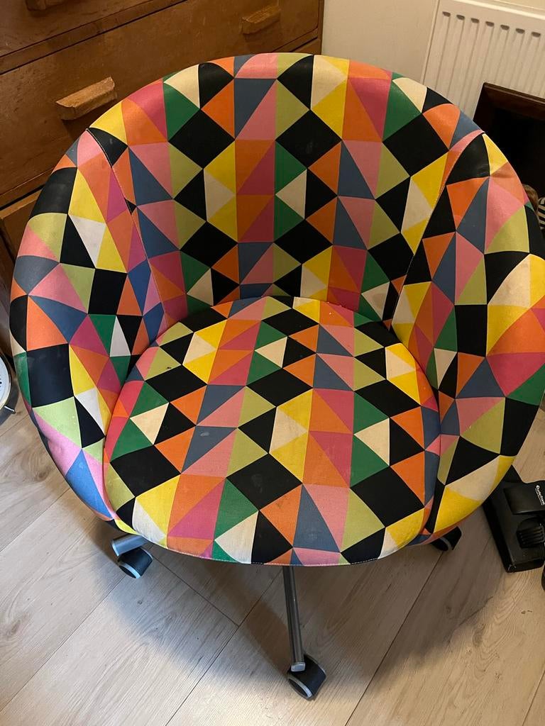 Kleur rijke bureaustoel, Huis en Inrichting, Ophalen, Bureaustoel