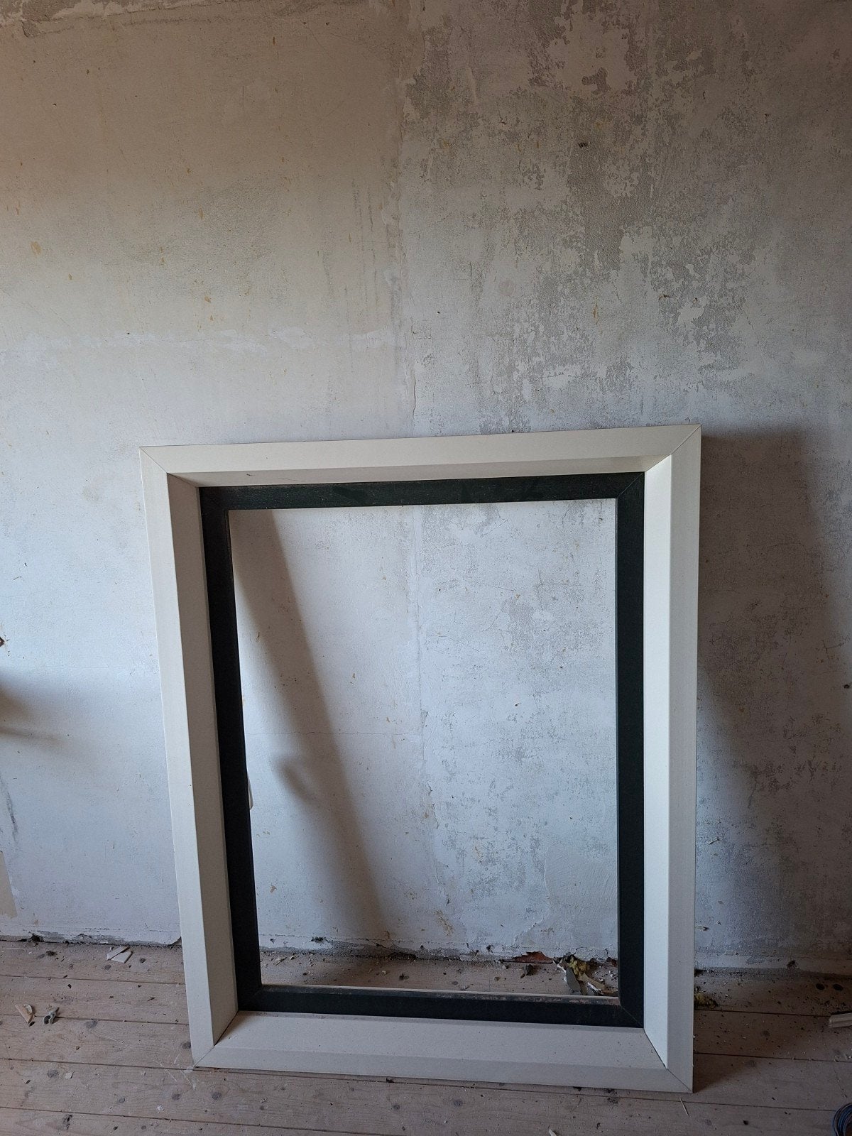 Kunststof raamkozijn, Doe-het-zelf en Verbouw, Kozijnen en Schuifpuien, Kunststof, Gebruikt, Raamkozijn, Inclusief glas