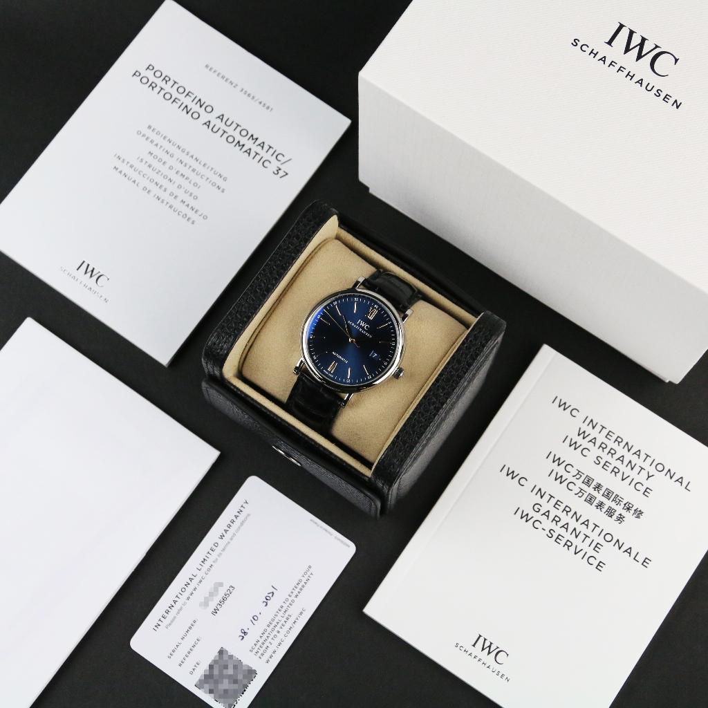 IWC Portofino Automatic 40 (Zeer goed/ 2021), Overige merken, Leer, Staal, Polshorloge