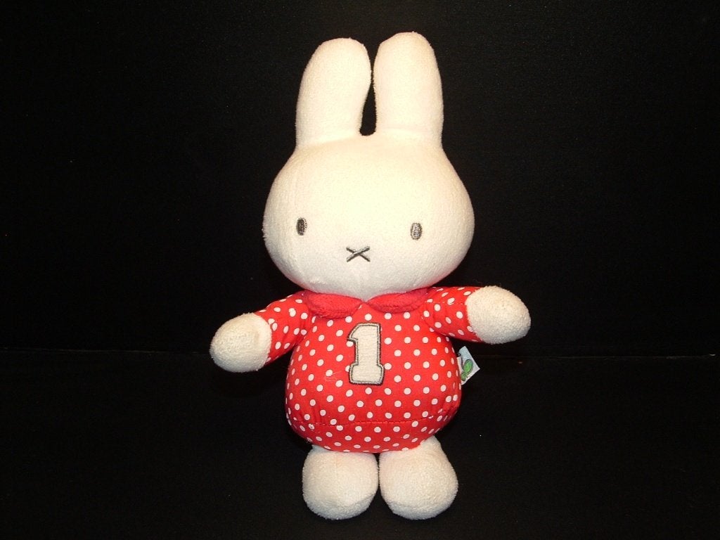 TIAMO MERCIS DICK BRUNA KONIJN NIJNTJE VELOURS WIT MET, Ophalen of Verzenden, Nieuw, Overige typen