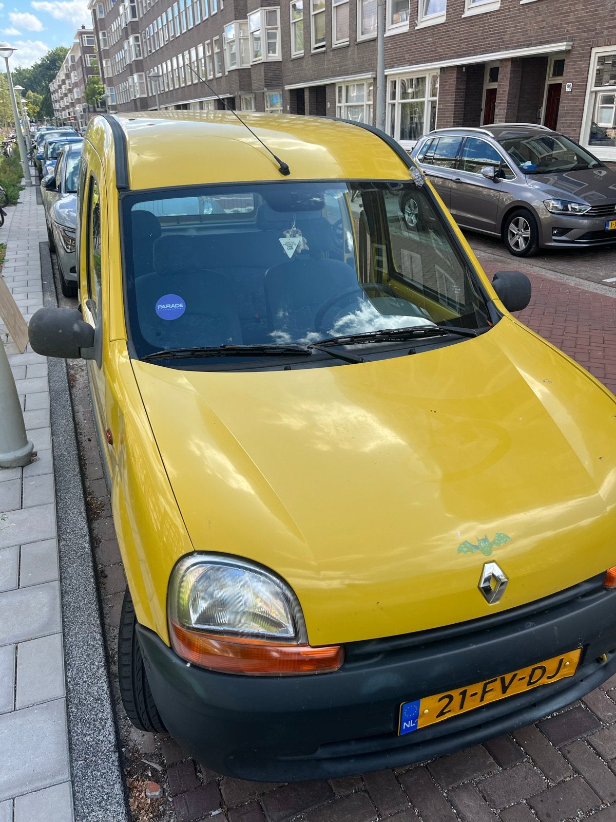 Renault kangoo, Auto's, Stof, Geel, Handgeschakeld, Particulier