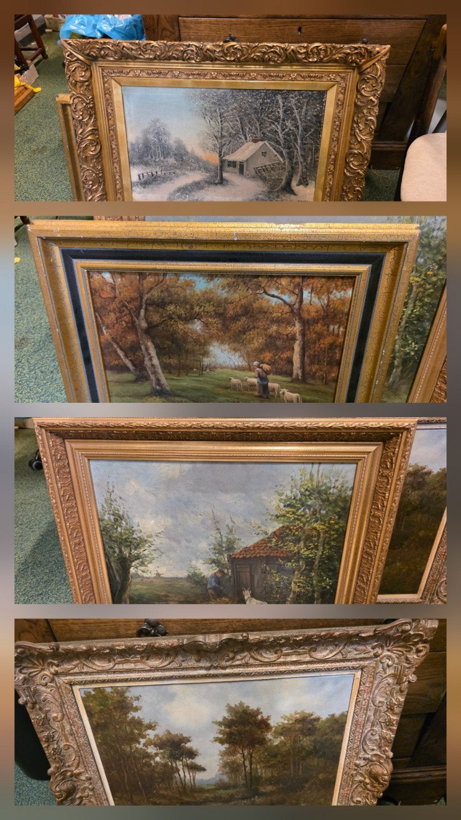 verzameling schilderijen 1 koop, Antiek en Kunst, Ophalen