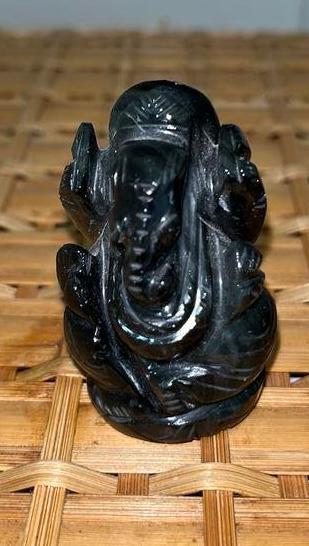 Ganesha carving  labradoriet, Ophalen of Verzenden, Mineraal