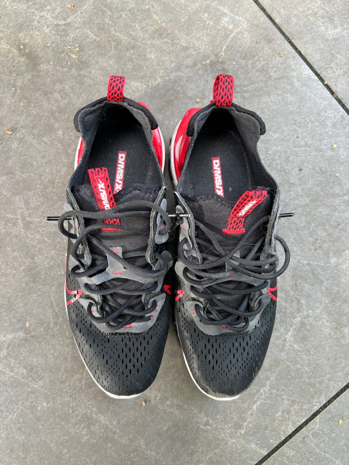 Nike React Vision sneakers maat 42 - Zwart/Rood, Kleding | Heren, Zwart, Ophalen of Verzenden, Sneakers of Gympen, Zo goed als nieuw