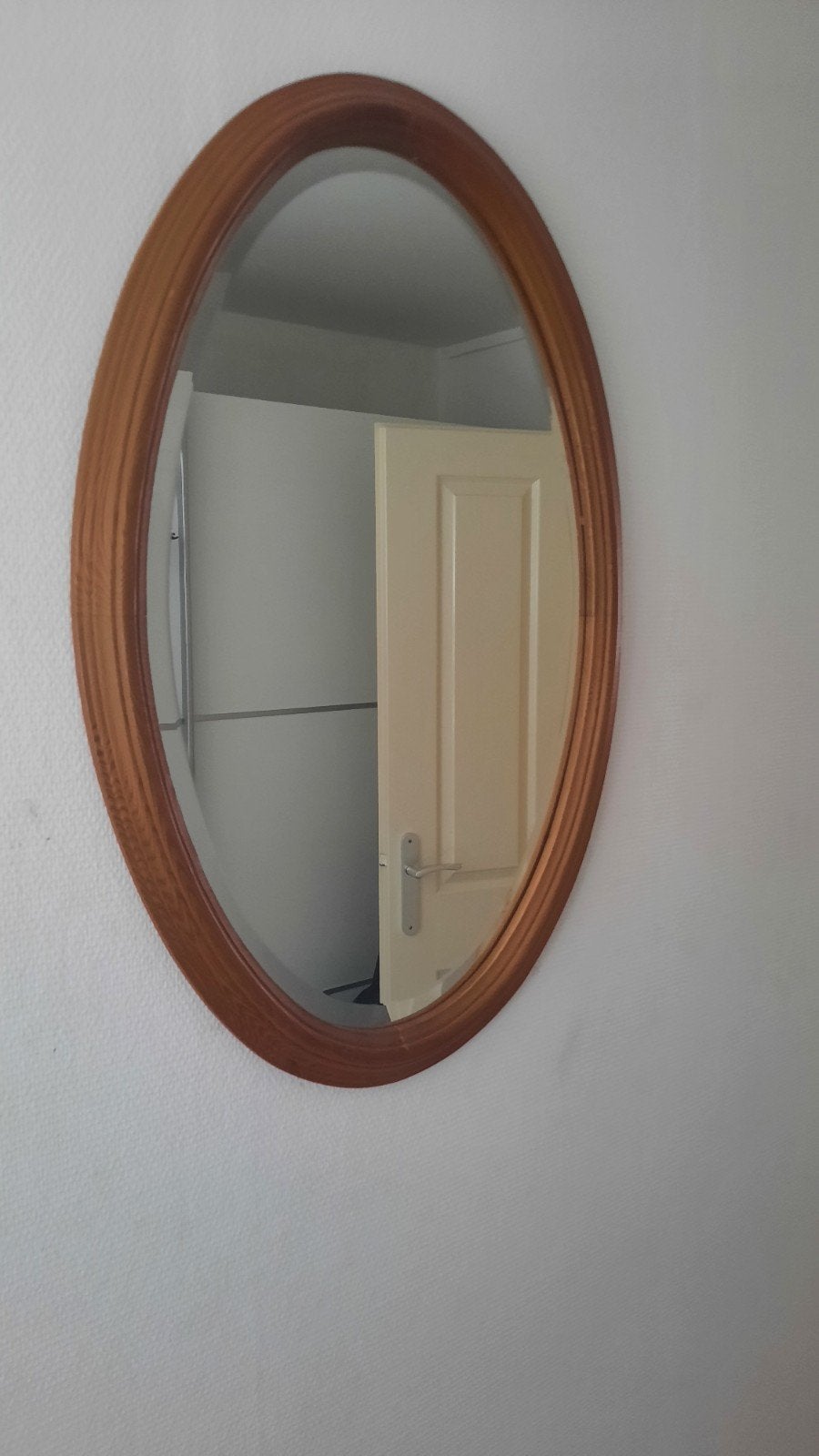 wandspiegel gratis, Huis en Inrichting, Woonaccessoires | Spiegels, Ophalen, Ovaal, Minder dan 50 cm, Minder dan 100 cm