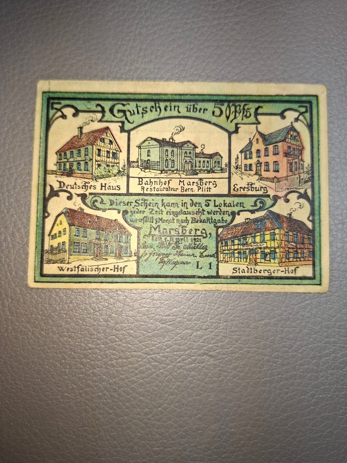 Duits Notgeld Marsberg Noodgeld, Ophalen of Verzenden, Duitsland