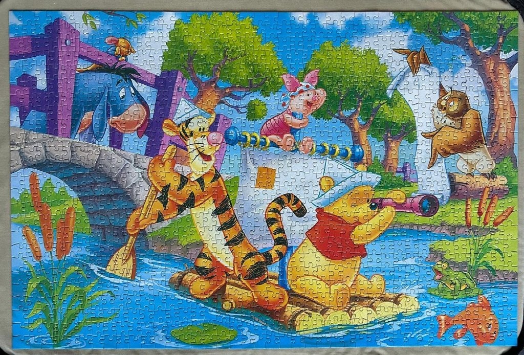 Winnie the Pooh Disney puzzel, Ophalen of Verzenden, 500 t/m 1500 stukjes, Zo goed als nieuw, Legpuzzel