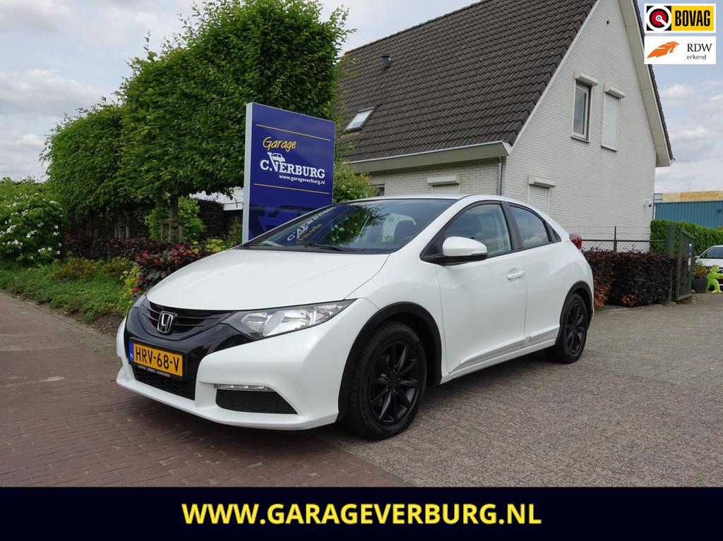 Honda Civic 1.4 S (Airco,Cruise,Parelmoerwit) -- 75.423 Km -, Voorwielaandrijving, Euro 5, Stof, Gebruikt