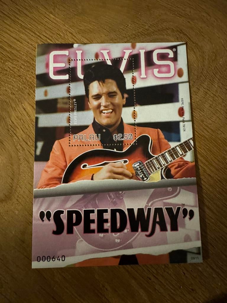 Palau blok Elvis Presley, Ophalen of Verzenden, Postfris