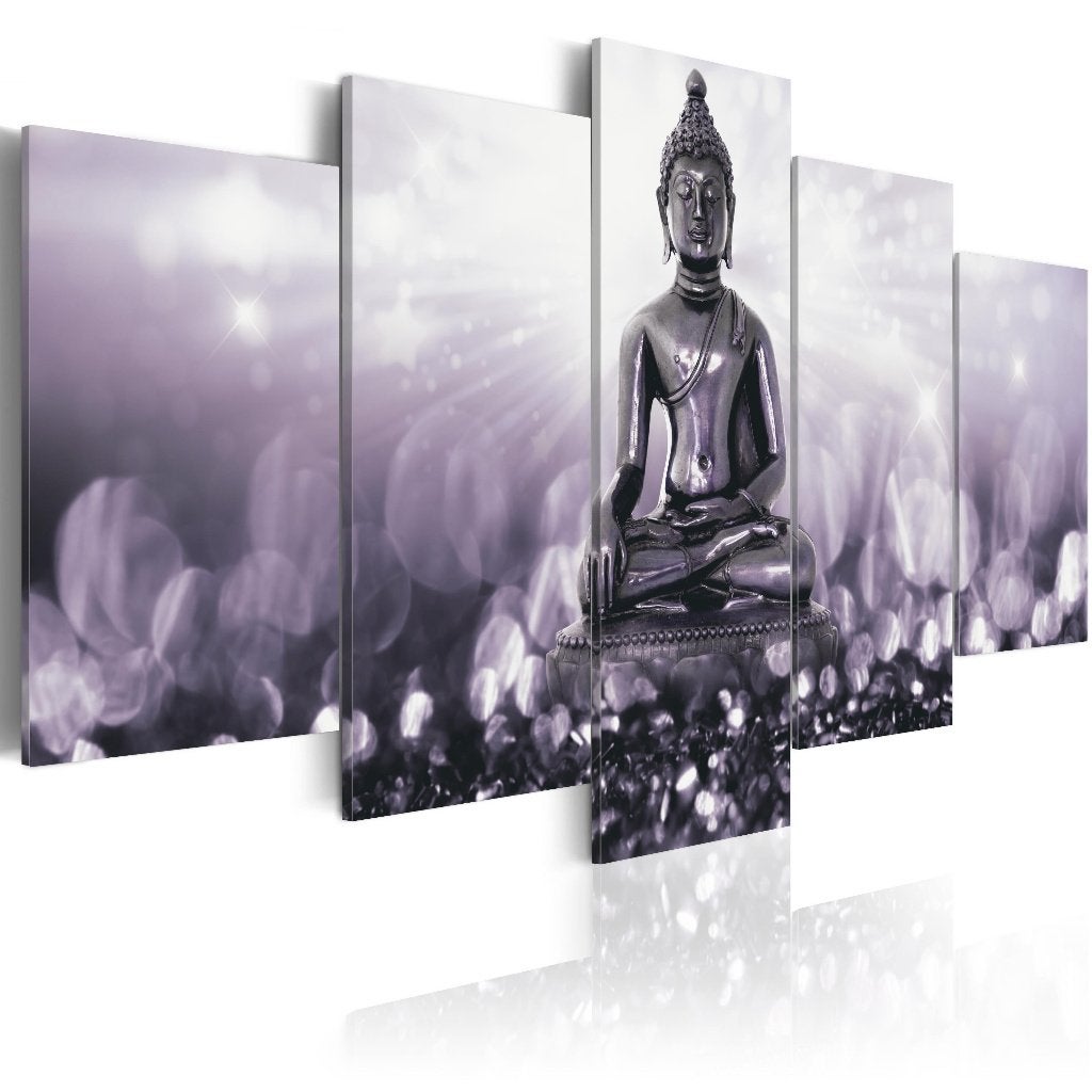 391 Buddha Boedha XXL 5 Luik Canvas Schilderij 200x100 Nieuw, Ophalen of Verzenden