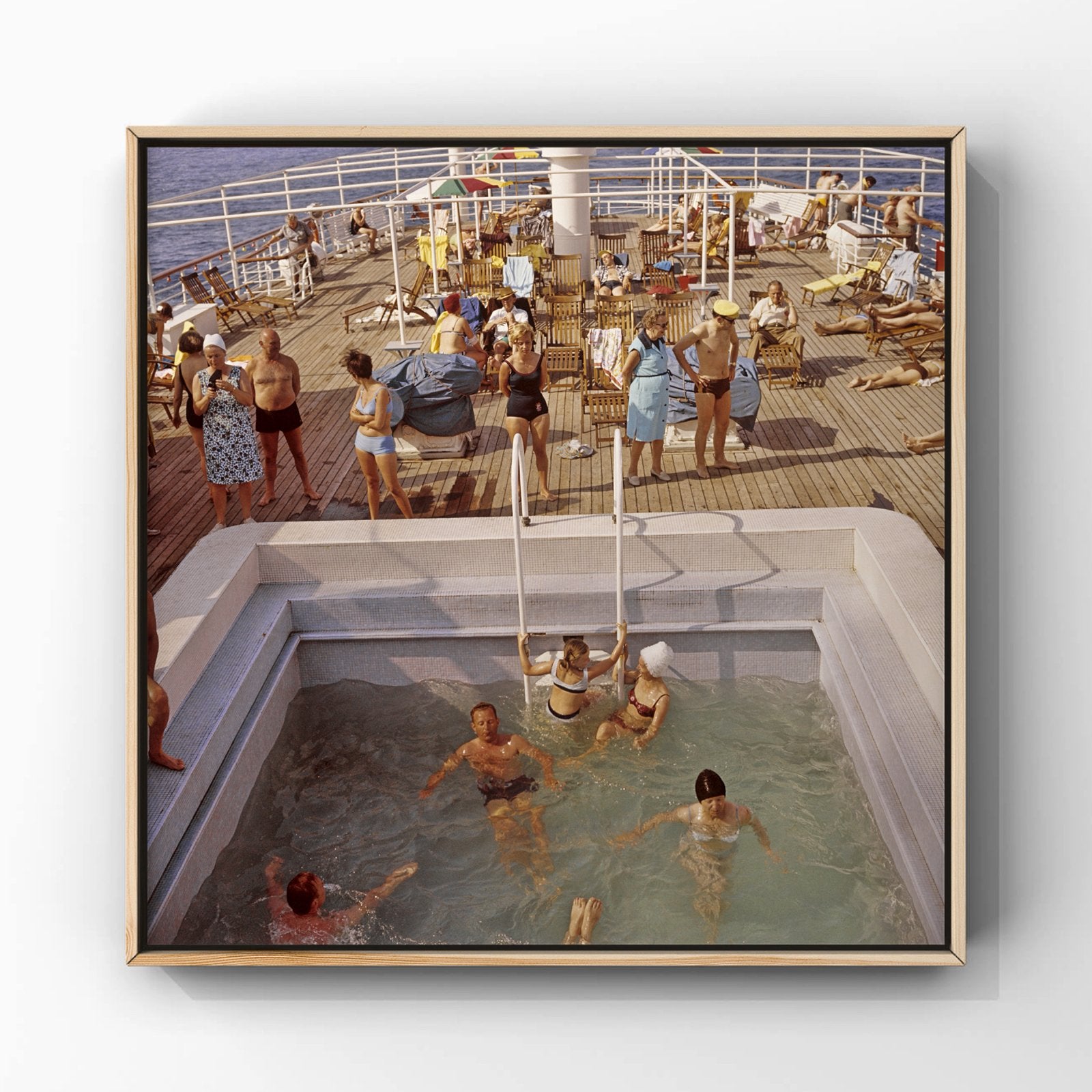 Libelle cruise, zwembad aan dek — H. Hilterman, 1969 square, Ophalen of Verzenden, 1960 tot 1980, Overige onderwerpen