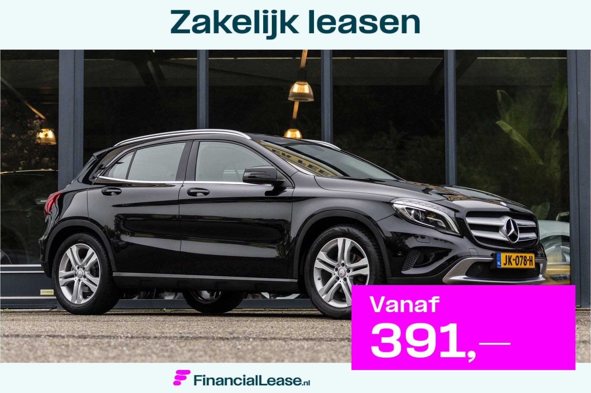 Mercedes-Benz GLA 200 Prestige Elektrisch glazen panorama-da, Gebruikt, Euro 6, 715 kg, Zwart
