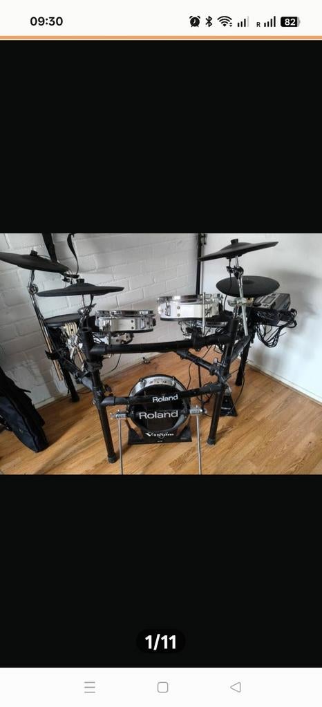Roland v drum met extra's, Muziek en Instrumenten, Drumstellen en Slagwerk, Ophalen, Gebruikt, Roland