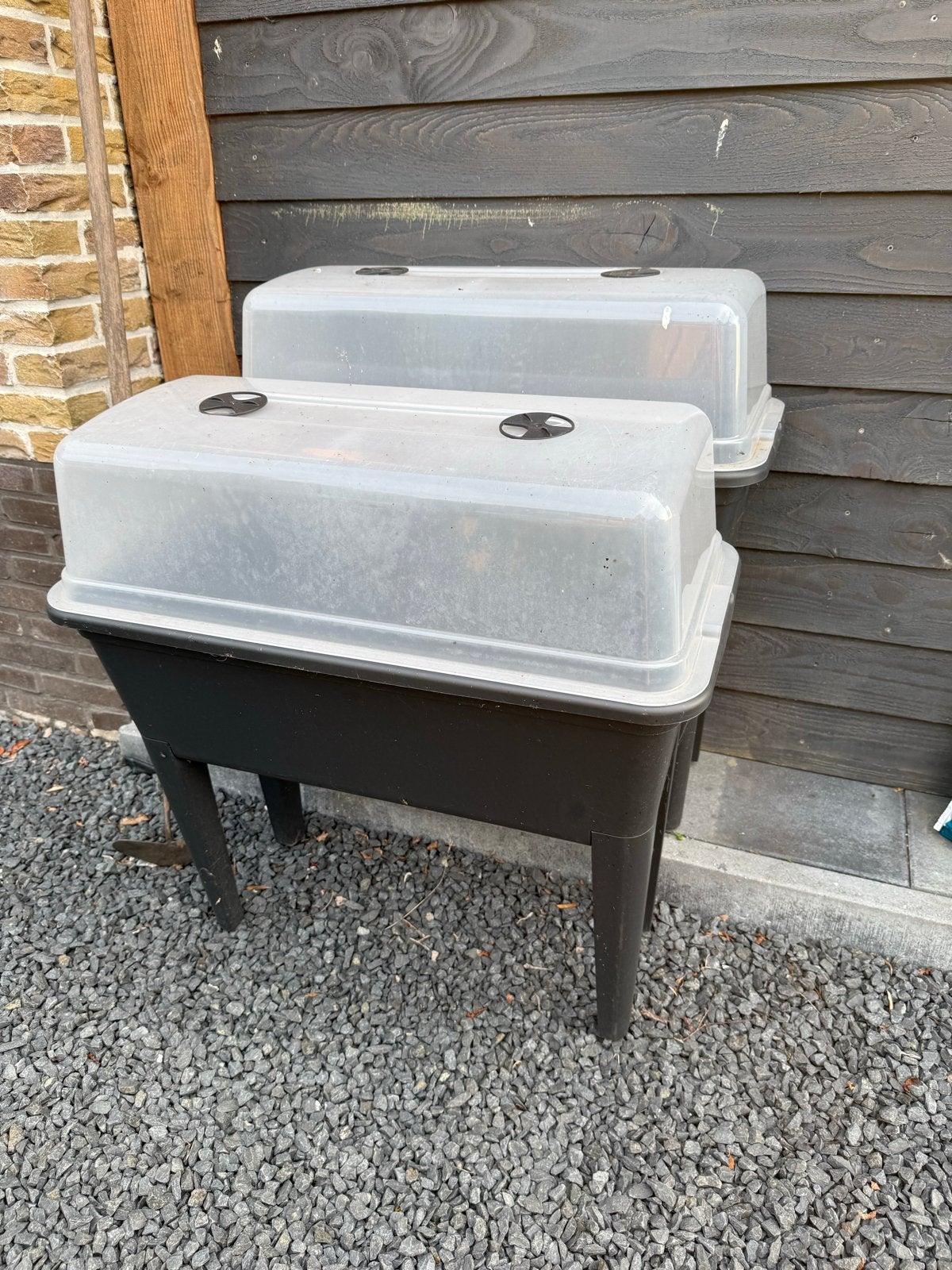 2x Elho Kweekbak  met deksel, Tuin en Terras, Kweekspullen, Gebruikt, Kweekbak, Ophalen