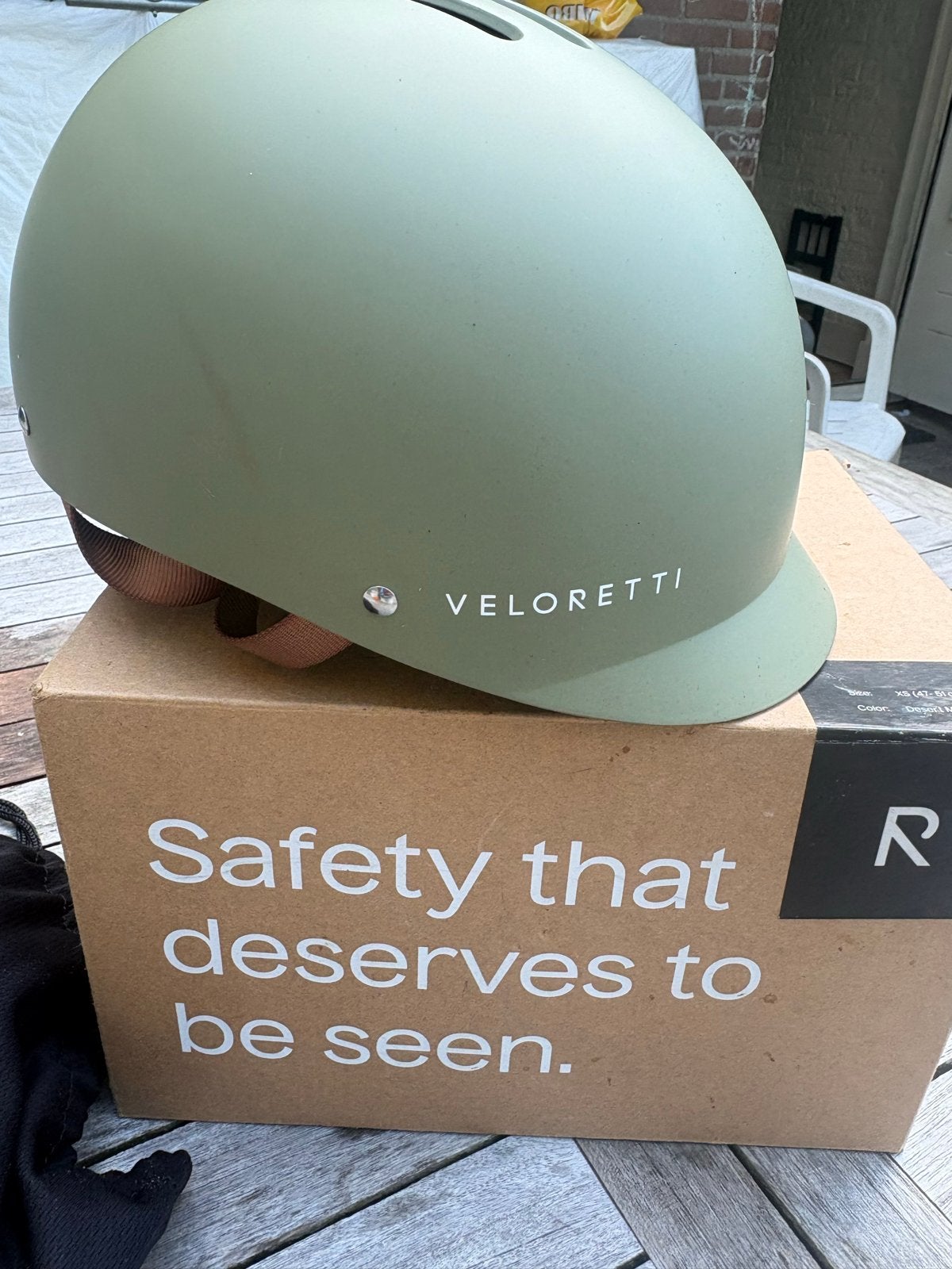 Veloretti Fietshelm - Maat XS (41-51 cm) met beschermhoes, Fietsen en Brommers, Ophalen, Zo goed als nieuw, XS, Heer of Dame