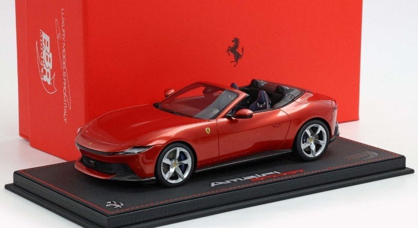 Ferrari Amalfi Spider Rosso 1:18 P18281A BBR PRE-ORDER, Ophalen of Verzenden, Nieuw, Auto, Overige merken