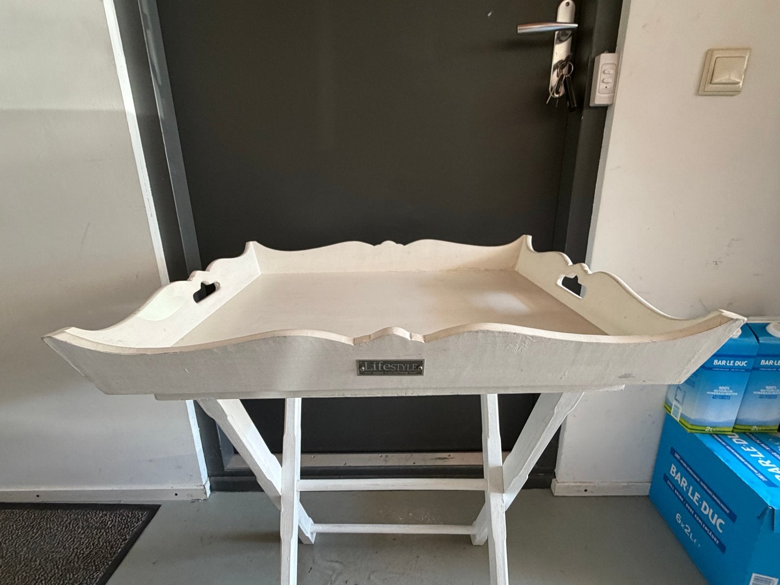 Lifestyle Home Collection dienbladtafel, Ophalen, Hout, Gebruikt, Landelijk