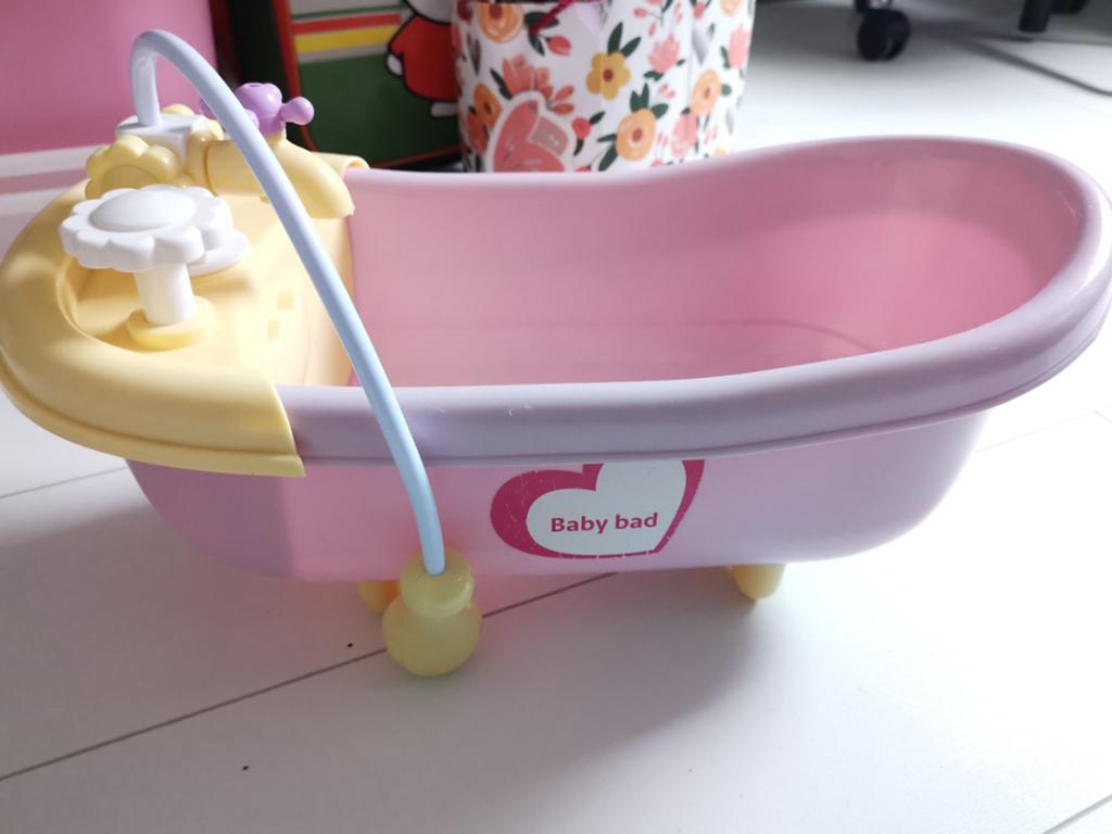 Baby badje poppenbad speelgoed douche bad, Kinderen en Baby's, Ophalen of Verzenden, Zo goed als nieuw, Overige typen