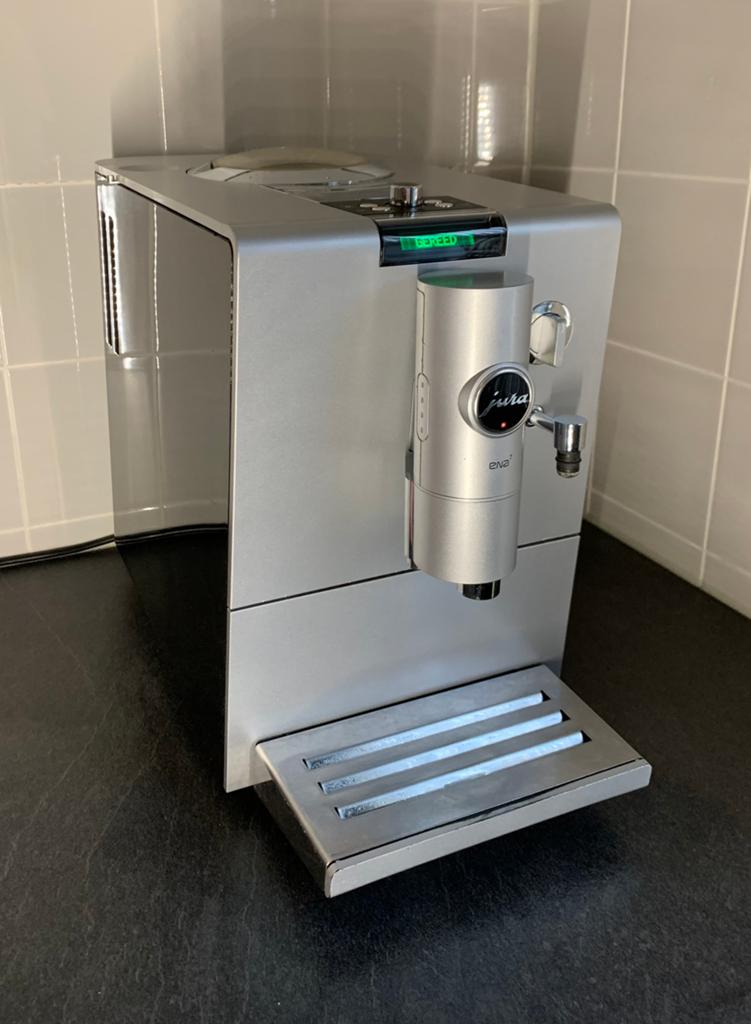 Jura Ena 7, Claris Blue waterfilter. Werkt perfect, Overige modellen, Overige typen, 10 kopjes of meer, Ophalen of Verzenden