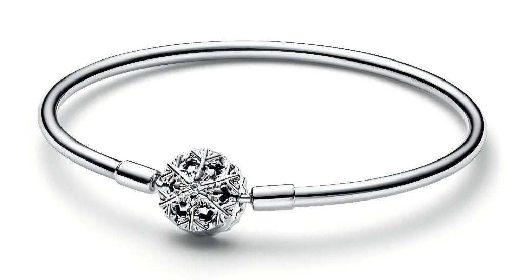 Pandora Moments Sparkling Snowflake Armband + Verpakking, Ophalen of Verzenden, Nieuw, Zilver, Zilver