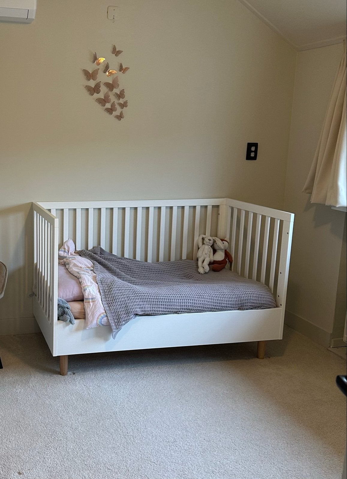 Petite Amelie Bocca Meegroeiledikant Wit 140x70, Ophalen, 70 tot 85 cm, 140 tot 160 cm, Zo goed als nieuw