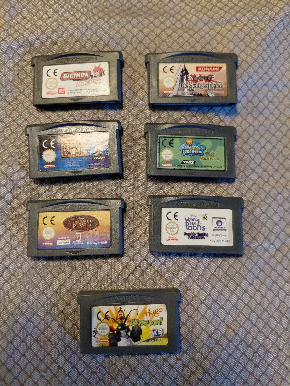 7 Gameboy Advance Spellen -o.a. Digimon Racing, Yu-Gi-Oh,, Spelcomputers en Games, Ophalen of Verzenden