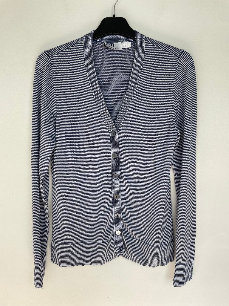 Peter Hahn vestje maat 36 blauw wit gestreept zijde, Peterh-Hahn-Platz 1 73649 Winterbach, Blauw, Service@peterhahn.de, Ophalen of Verzenden
