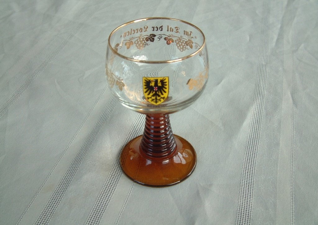 gaaf wijnglas glas boppard Im Tal der Loreleij, Ophalen of Verzenden, Zo goed als nieuw