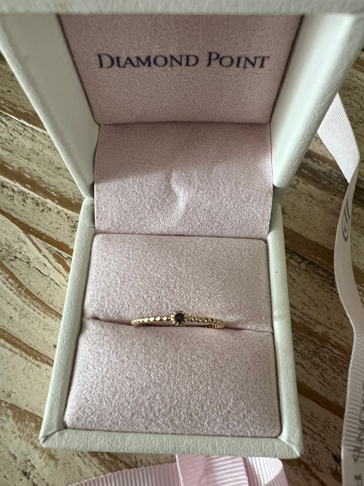 14k gouden ring diamond point, Sieraden, Tassen en Uiterlijk, Nieuw, Ophalen of Verzenden, Kleiner dan 17, Dame