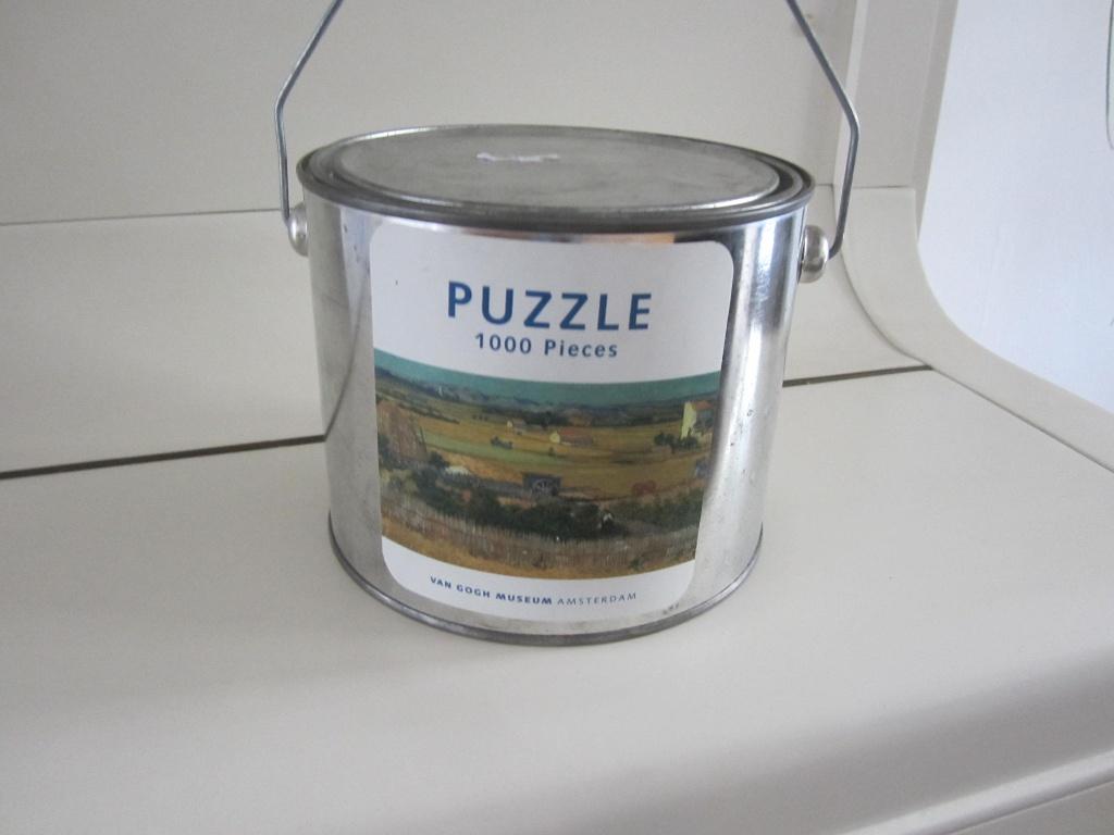 puzzel in blik 1000 stukjes Van Gogh, Ophalen of Verzenden, 500 t/m 1500 stukjes, Nieuw, Legpuzzel