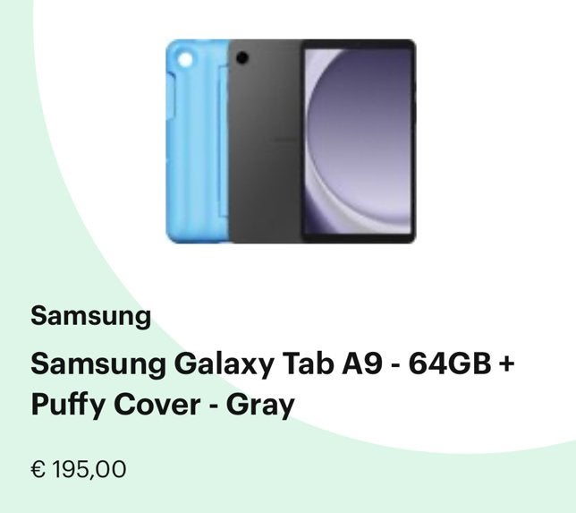 Samsung galaxy tablet A9, Ophalen, Zo goed als nieuw
