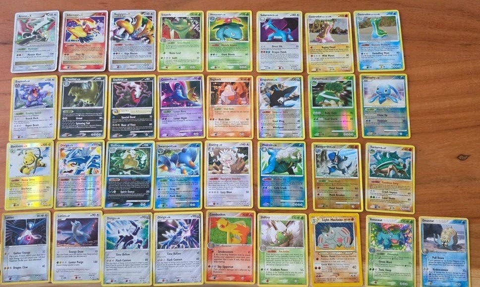 Pokémon kaarten holo,lvl x, daimond & pearl,series 4 vintage, Hobby en Vrije tijd, Ophalen, Gebruikt, Meerdere kaarten