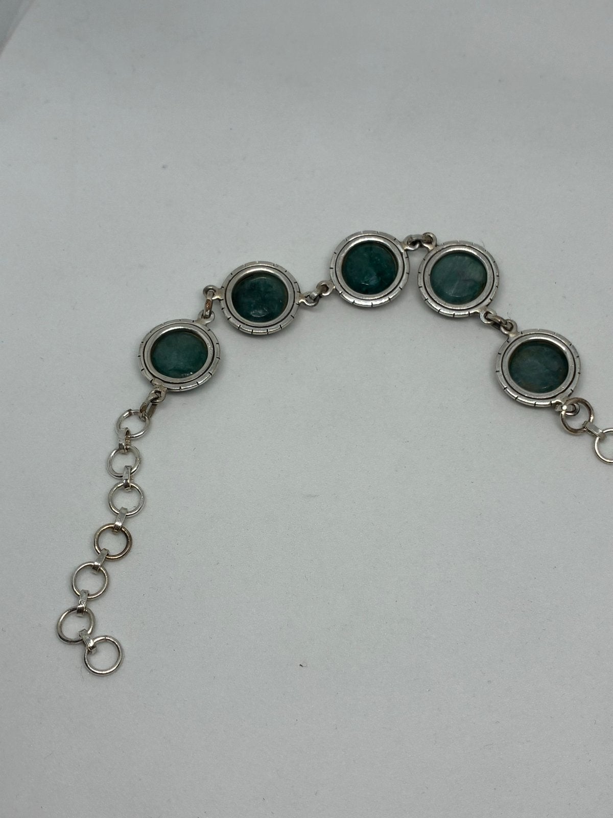 Zilver 925 Armband met Echte Smaragden - Verstelbaar, Zilver en edelstenen, Info@zilver.com, Nieuw, Ophalen of Verzenden