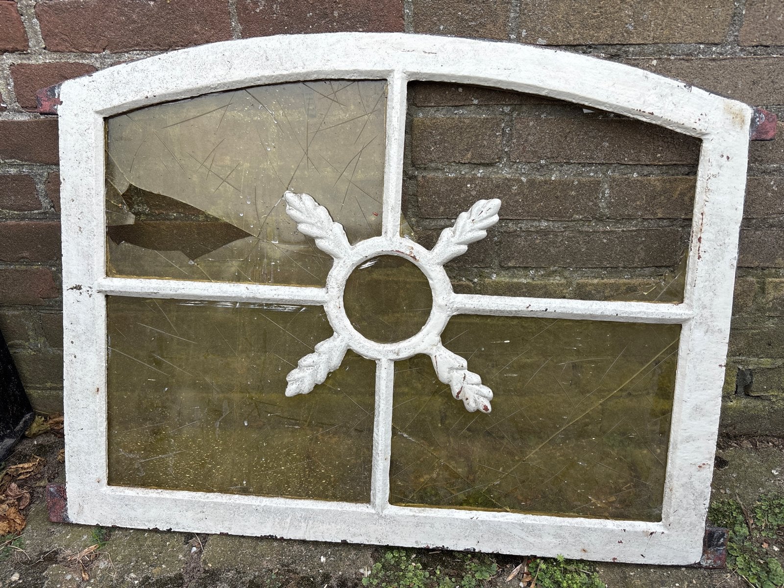 Oud raam 71x55cm ijzer, Ophalen, Minder dan 80 cm, Gevelraam of Ruit