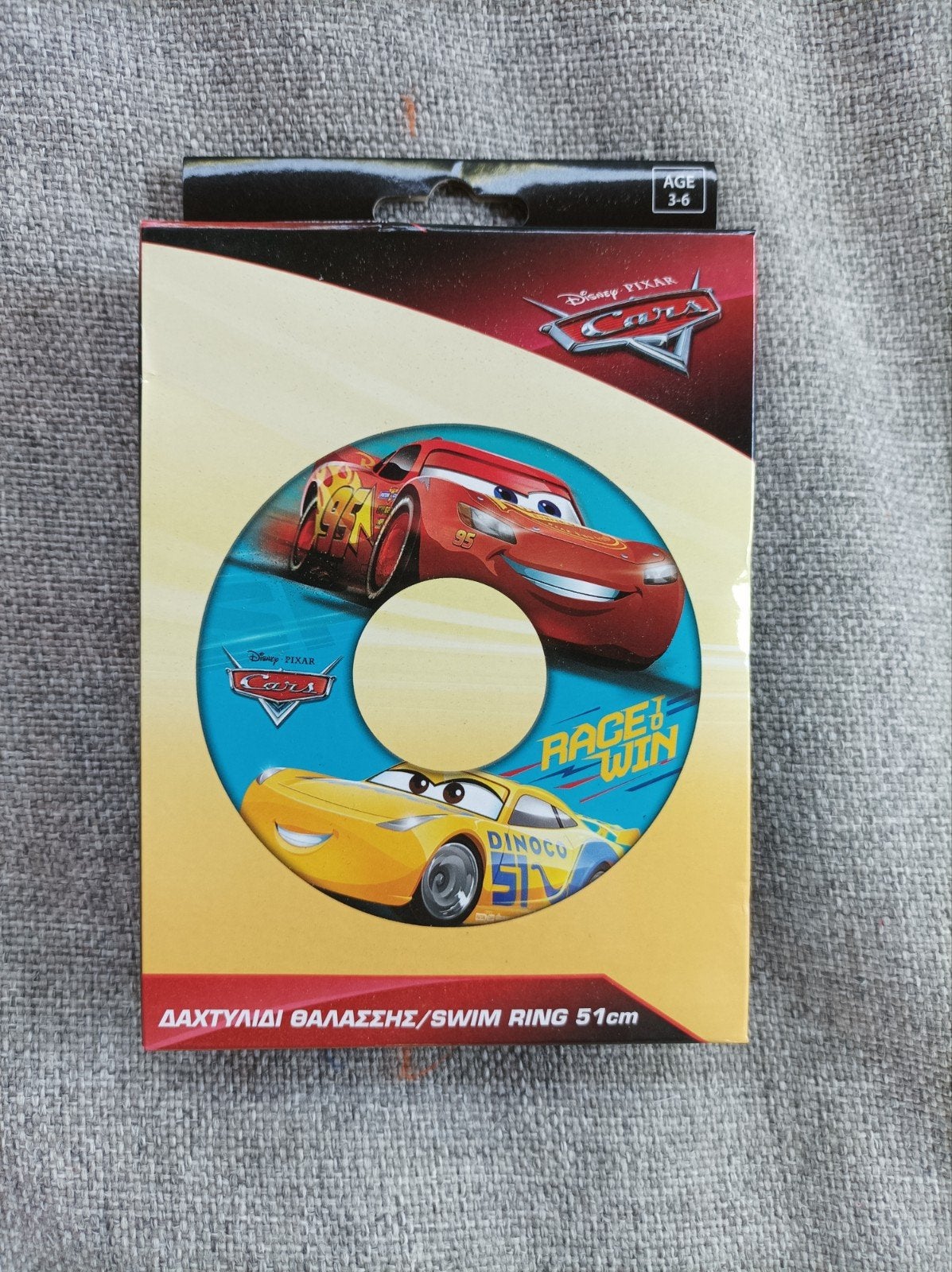 Nieuw zwemband cars auto 51 cm 3-6 jaar, Ophalen of Verzenden, Nieuw