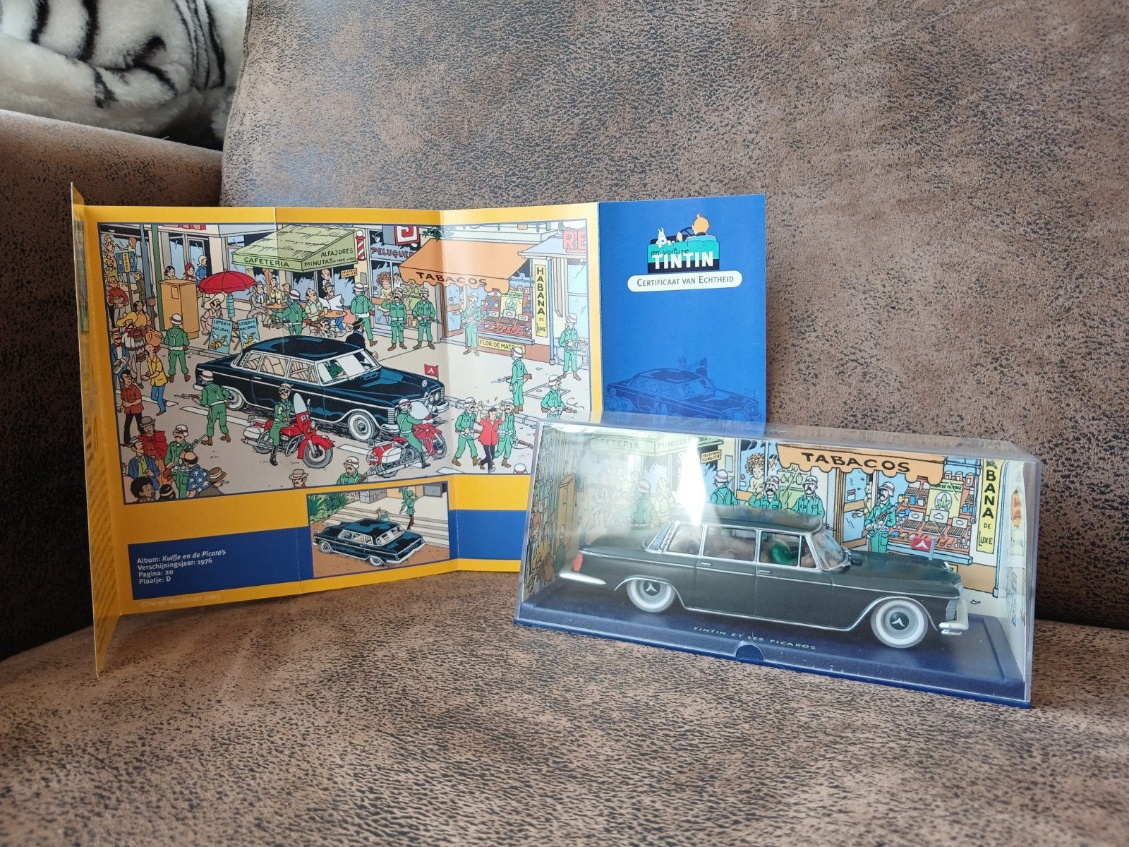 Kuifje Auto's Collectors Items+ Certificaten deel 1, Ophalen, Zo goed als nieuw