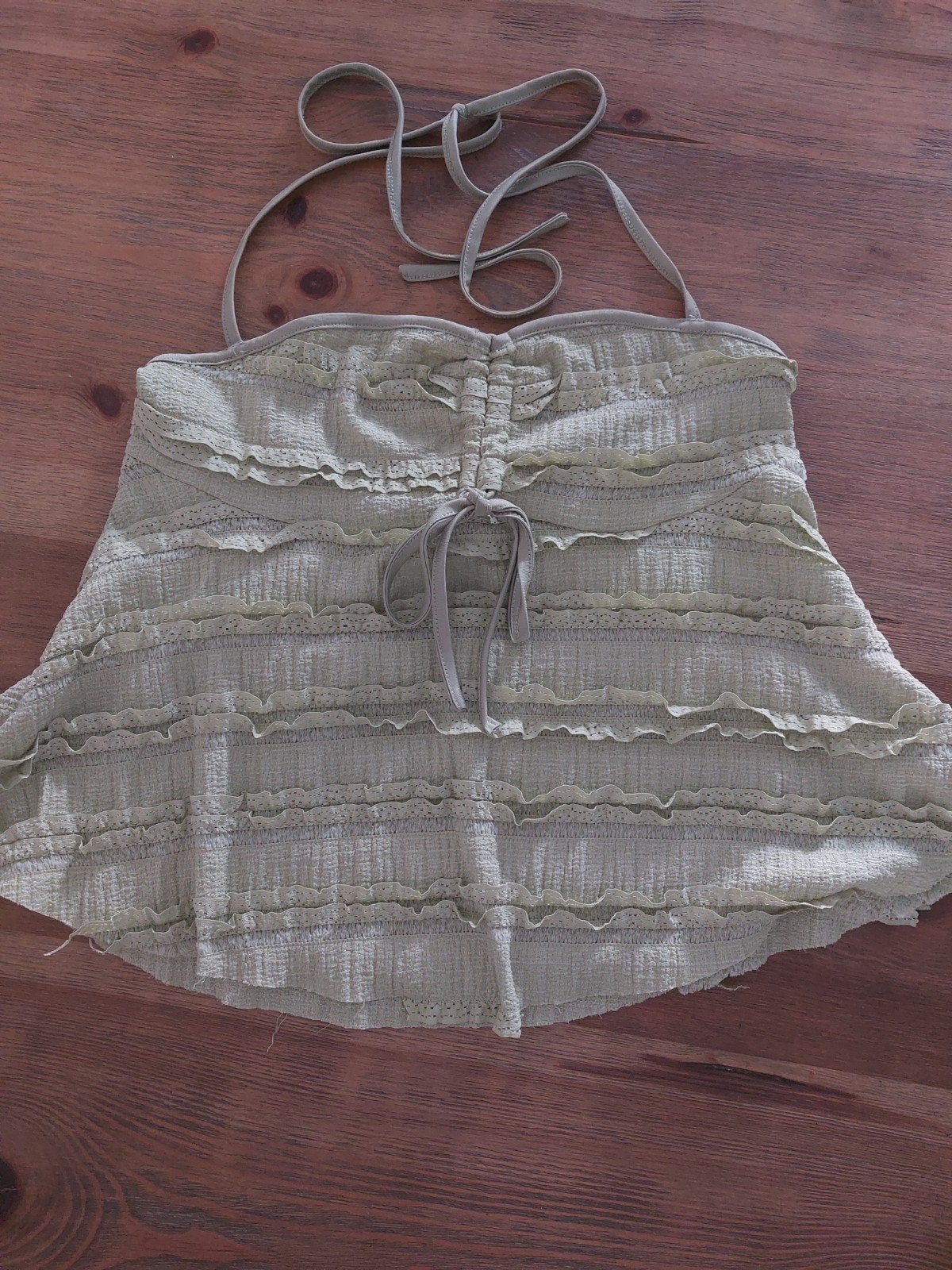 Haltertopje groen maat S, Kleding | Dames, Ophalen, Zo goed als nieuw, Groen, Maat 36 (S)
