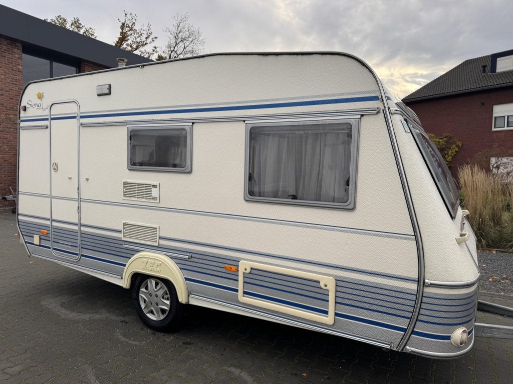 TEC Siena saphir 450 / voortent / luifel, Caravans en Kamperen, Caravans, Overige typen, T.E.C., Bedrijf, Treinzit