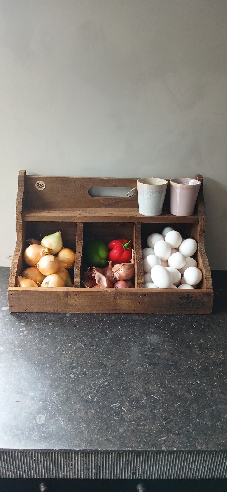 Nieuwe houten gruttersbak - 47x28x23 cm, Hout, Nieuw, Ophalen of Verzenden, Landelijk