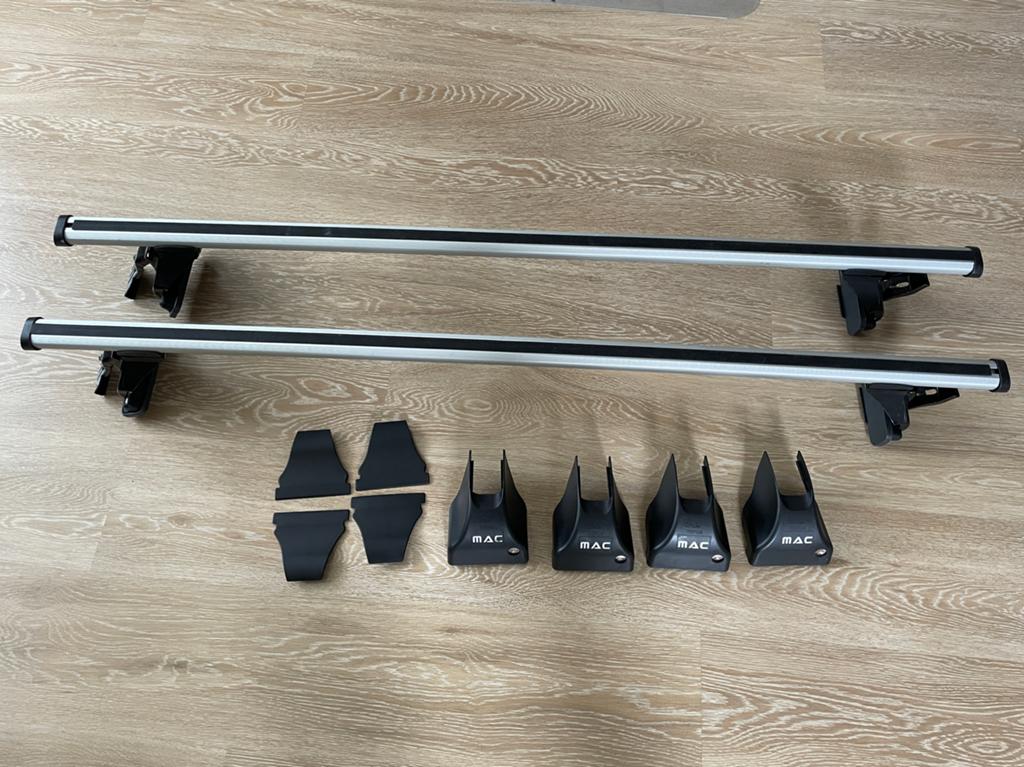 Aluminium Dakdragers MAC / Twinny Load(o.a. Audi, BMW, Seat), Auto diversen, Ophalen, Gebruikt