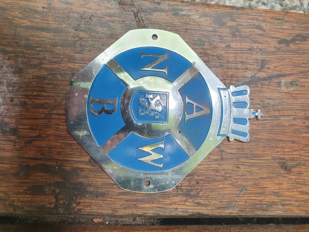 Zeldzaam ANWB Auto Club Embleem - Vintage Auto-onderdeel, Ophalen of Verzenden, Gebruikt