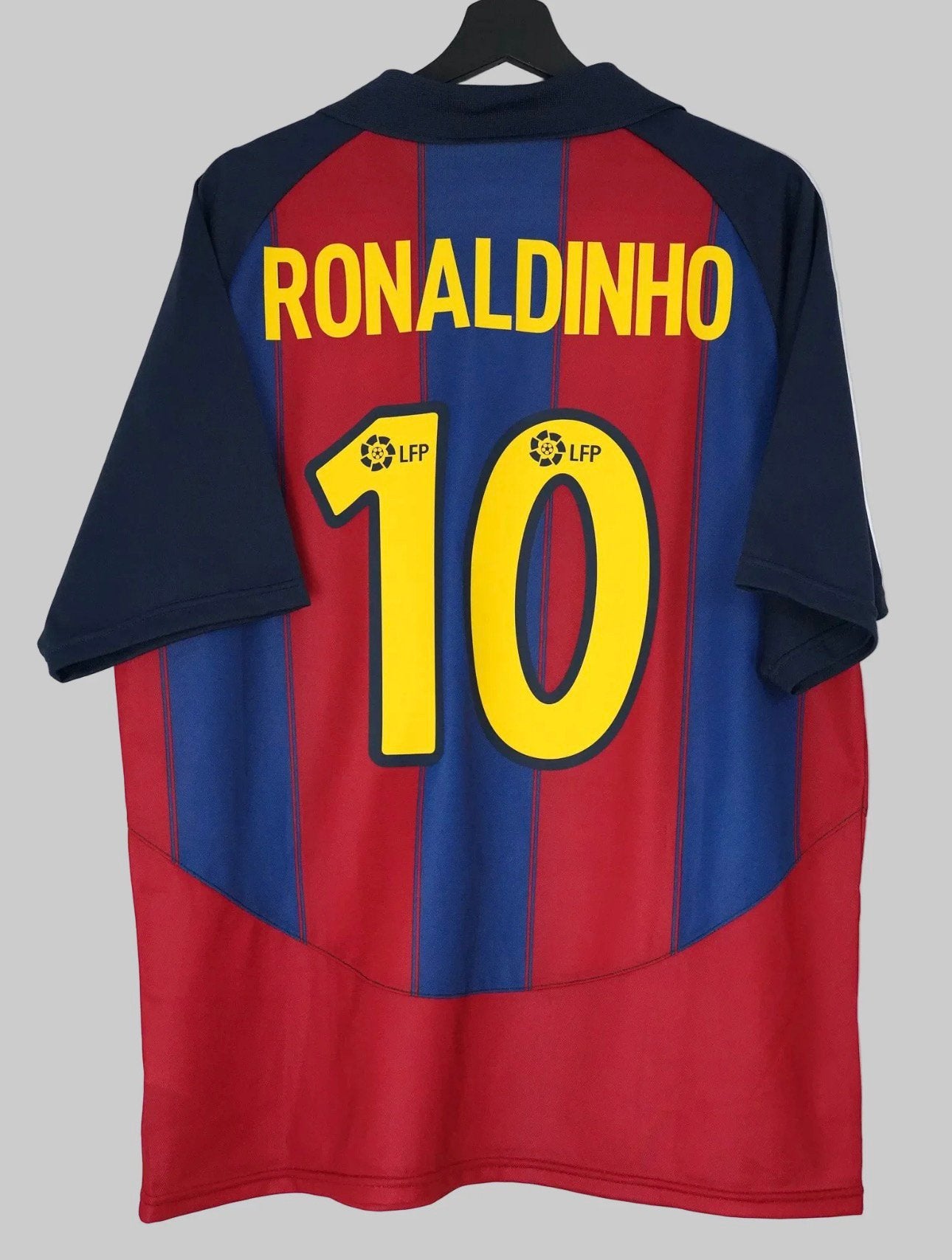 FC Barcelona 2003/04 Home Shirt - Ronaldinho #10 (L), Ophalen of Verzenden, Zo goed als nieuw, Shirt