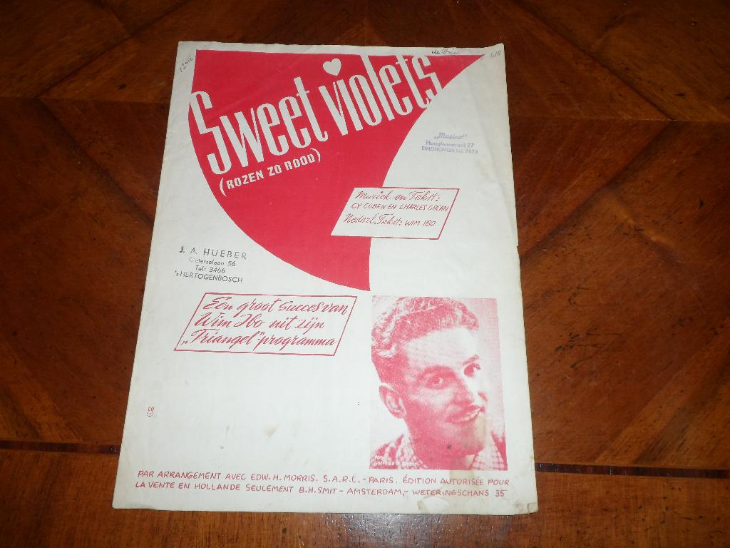 Sweet violets - cy coben / charles grean / wim ibo, Muziek en Instrumenten, Gebruikt, Gitaar, Ophalen of Verzenden, Artiest of Componist