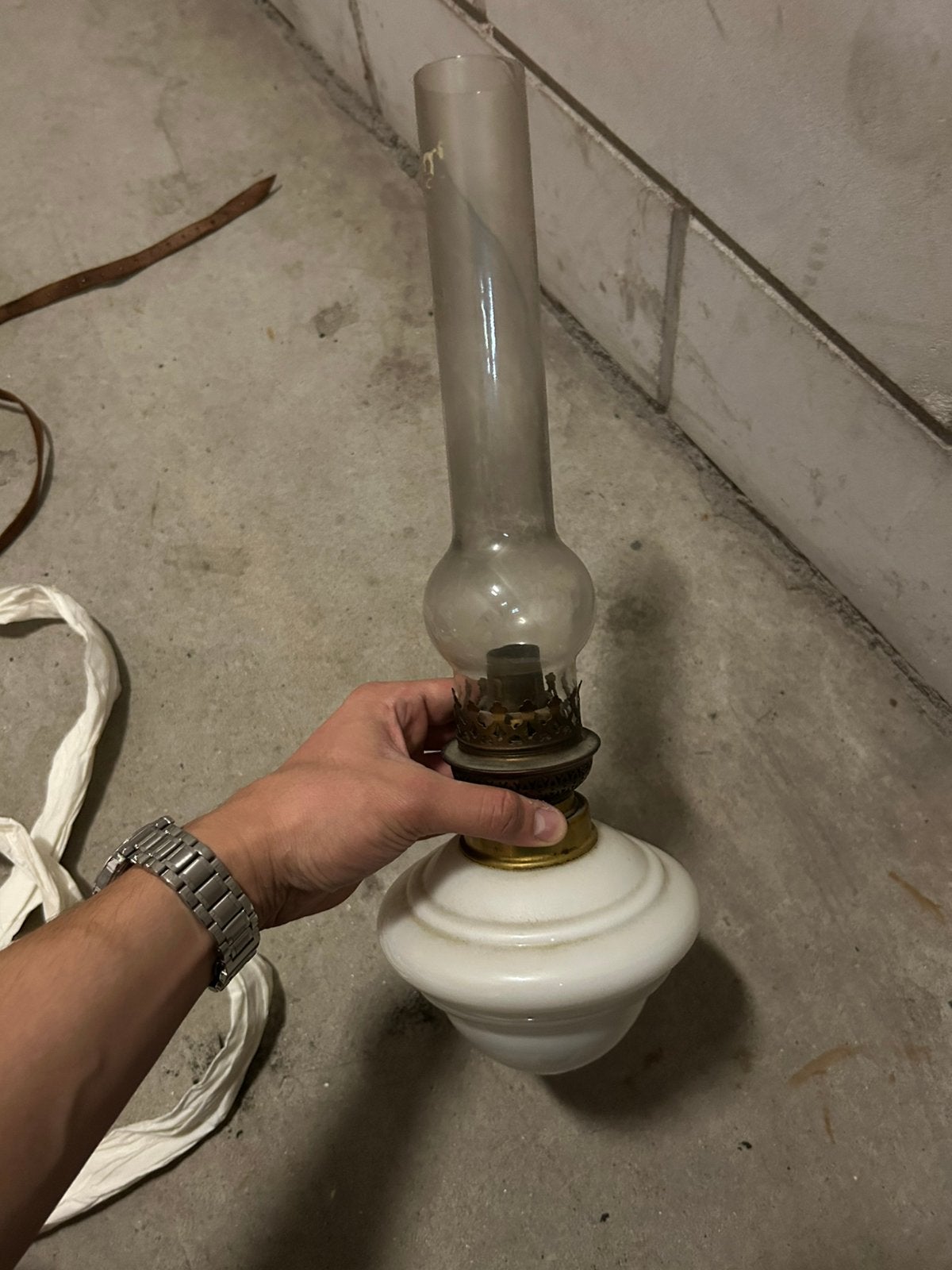 Gaslamp, Ophalen, Gebruikt, Glas