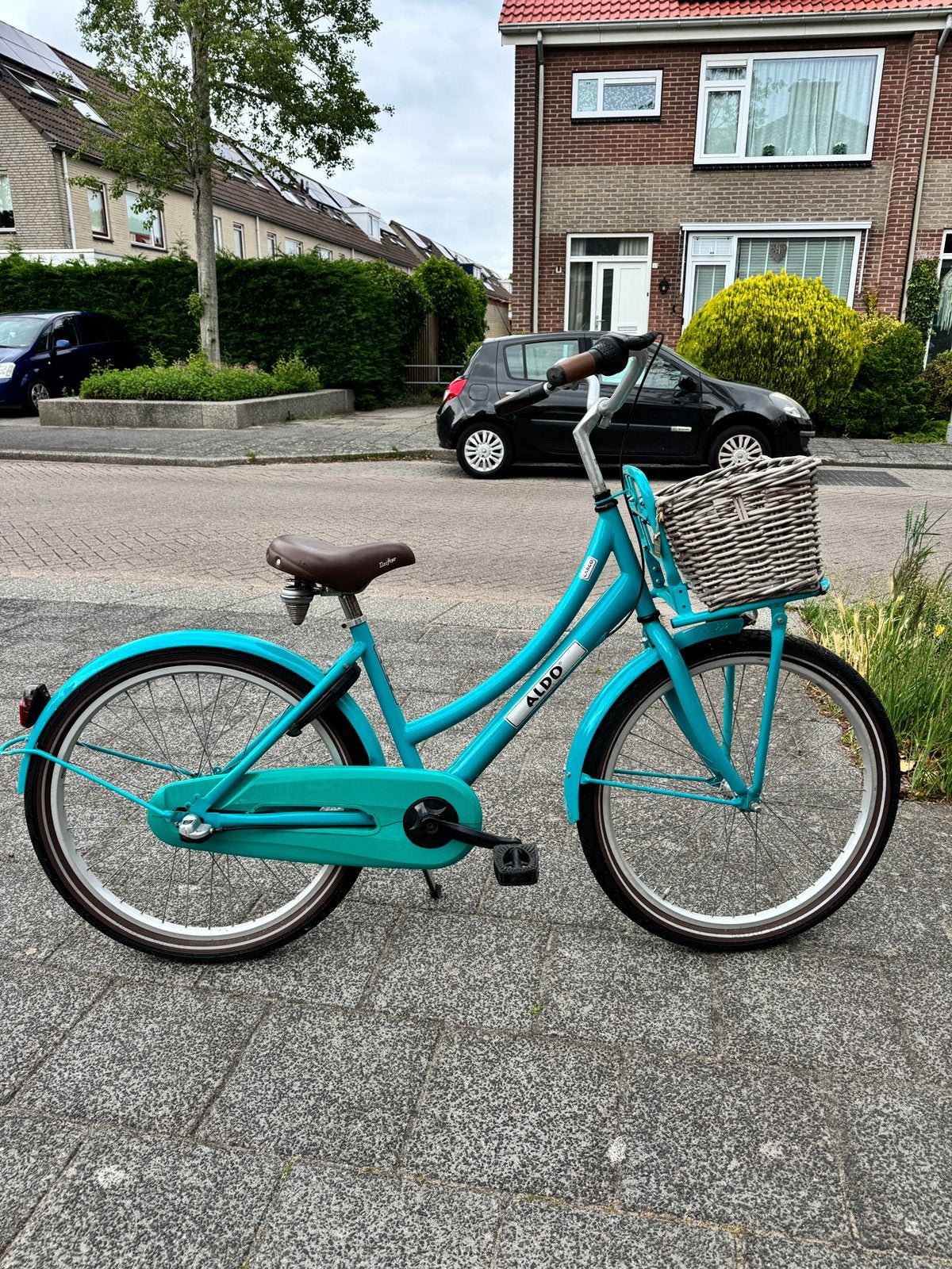 Aldo fiets turquoise, Fietsen en Brommers, Fietsen | Meisjes, Ophalen, Terugtraprem, Versnellingen, Gebruikt